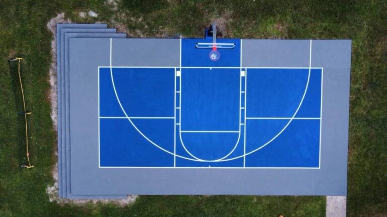 New Backyard Basketball Court Developed